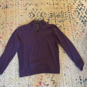 Raffi purple 100% cashmere pullover